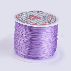 Flat Elastic Crystal String, Elastic Beading Thread, for Stretch Bracelet Making, Thistle, 0.5mm, about 49.21 yards(45m)/roll