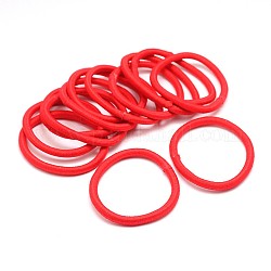 Accessori per capelli della ragazza, filo di nylon legami dei capelli fibra elastica, Supporto ponytail, rosso, 44mm