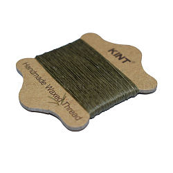 ワックスナイロンコード  ダークオリーブグリーン  0.65mm  約21.87ヤード（20m）/カード