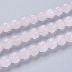 Brins de perles de calcite rose naturel, ronde, grade AB, 8.5mm, Trou: 1mm, Environ 48 pcs/chapelet, 15.35 pouce (39 cm)