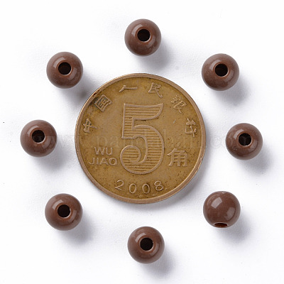 Непрозрачные акриловые бусины MACR-S370-C6mm-A17-1