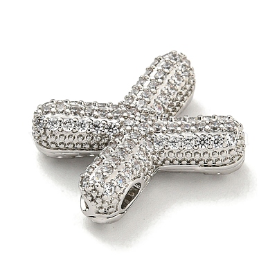 Платина никелированная микро проложить кубического циркония подвески KK-L073-001P-X-1