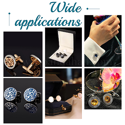 16 шт. латунная пуговица для манжет KK-UN0001-71-1