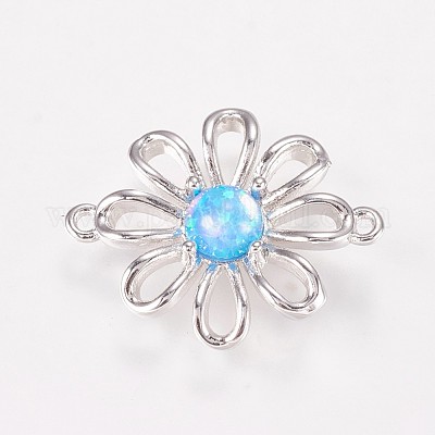 Латунные соединители звеньев цветка KK-K208-04-01C-1