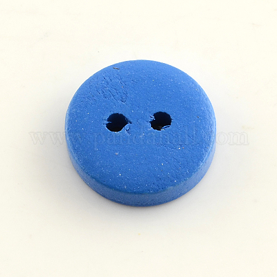 Wholesale 2-Hole Dyed Wooden Buttons 