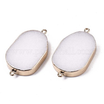 Соединители звеньев естественного белого нефрита G-S359-086-1