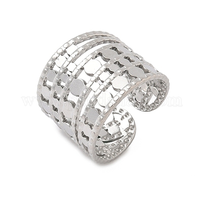 Кольца-манжеты из нержавеющей стали 304 для женщин RJEW-A079-09C-P-1