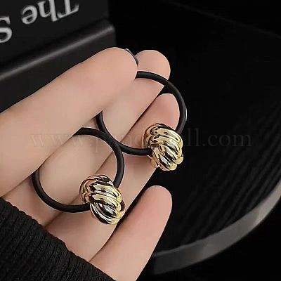 Серьги-кольца из сплава с узлами FS-WGC5F98-01-1