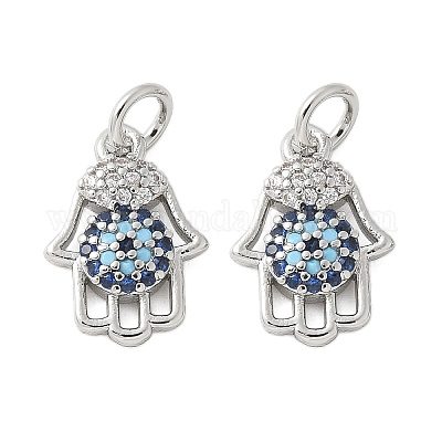 Латунные микро проложить кубического циркония подвески KK-U056-47P-1