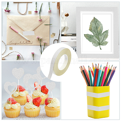 50м блестящие самоклеящиеся пластиковые ленты&nbsp;DIY-WH20050-14B-01-1