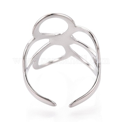 Регулируемые манжеты из нержавеющей стали 304 для женщин RJEW-N052-22P-1