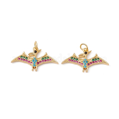 Реечное покрытие латунь микро паве разноцветные подвески из кубического циркония ZIRC-C040-48F-G-1