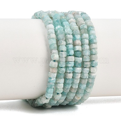 Природных амазонит бисер нитей&nbsp;G-G345-C20-2x4mm-1