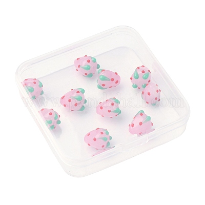 10 шт. стеклянные бугорчатые бусины LAMP-FS0001-58-1