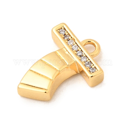 Латунные микро проложить кубического циркония подвески KK-C117-12G-T-1