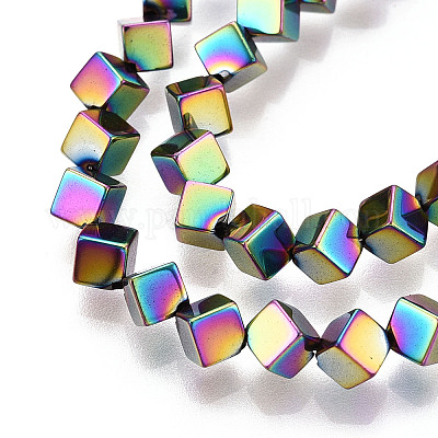 Гальванические нити из синтетических немагнитных гематитовых бусин G-T139-62F-1