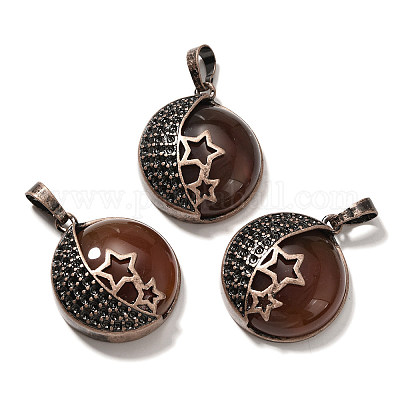 Подвески из натурального красного агата (окрашенного и нагретого) G-P560-01R-14-1