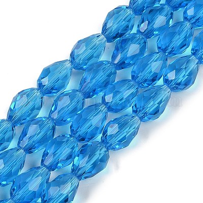 Прозрачные стеклянные бусины EGLA-N013-T8mm-D17-1