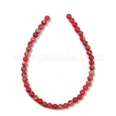 Нити бусин из окрашенного натурального регалита/императорской яшмы/морского осадка яшмы G-B124-C04-16-1