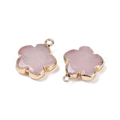 Природного розового кварца подвески G-P566-01G-10-1