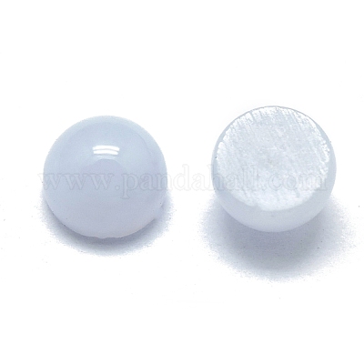 Натуральный голубой агат шнурка кабошоны G-O185-01C-02-1