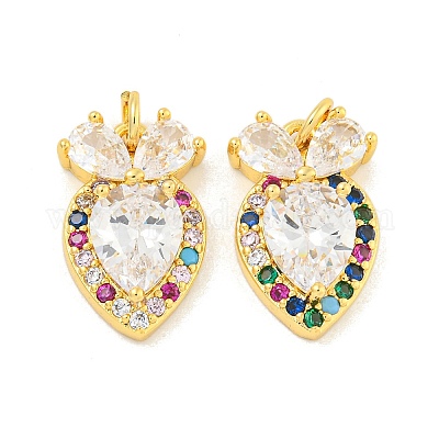 Стойки обшивки латунь микро проложить Циркон подвеску KK-K341-68G-1