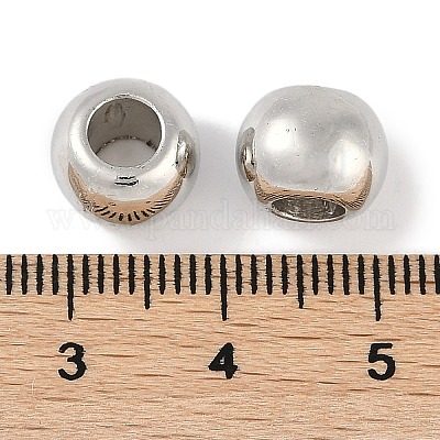 Пластиковые круглые бусины ccb ALUM-U001-07B-07-1