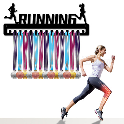 Support de mur d'affichage de support de cintre de médaille de fer de mode&nbsp;ODIS-WH0069-005-1