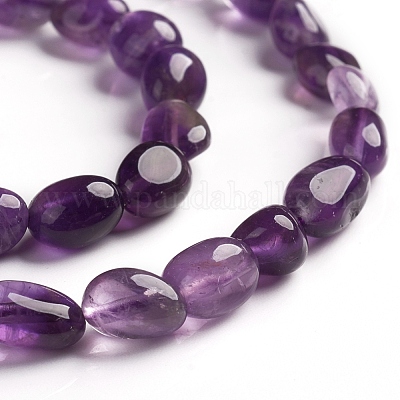 Природный аметист нитей бисера G-D0002-B33-1