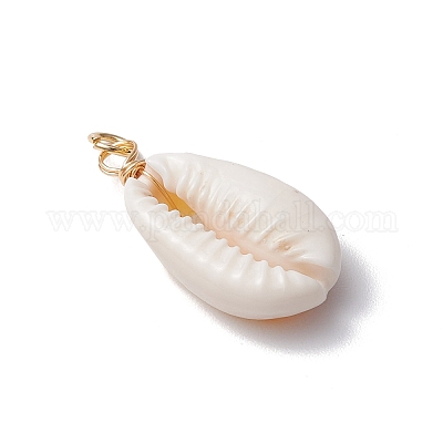 Подвески из натуральной каури PALLOY-JF03712-03-1