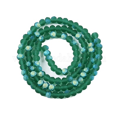 Прозрачные стеклянные бусины EGLA-A044-T4mm-MB18-1