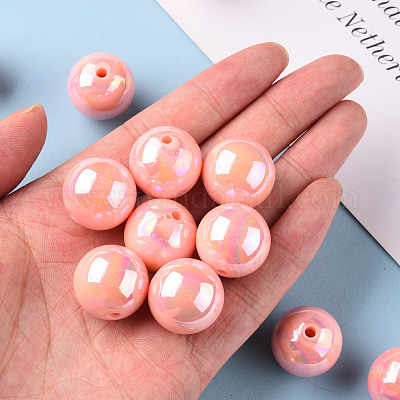 Непрозрачные акриловые бусины MACR-S370-D20mm-A12-1