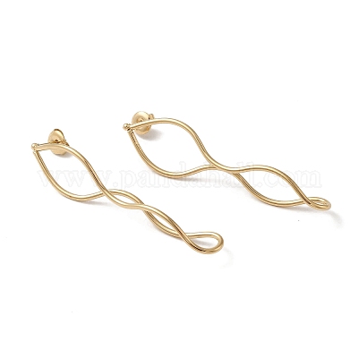 Серьги-гвоздики из нержавеющей стали 304 для женщин EJEW-Q781-26G-1