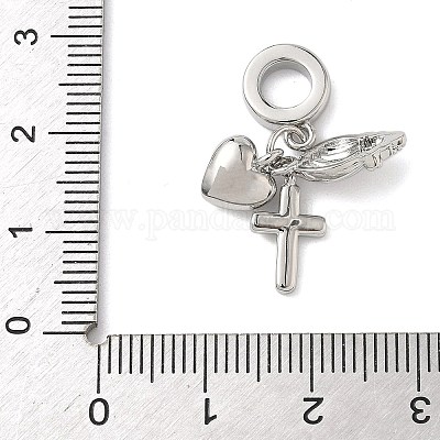 Латунь микропаве прозрачный кубический цирконий европейские подвески с подвесками KK-D502-13B-P-1