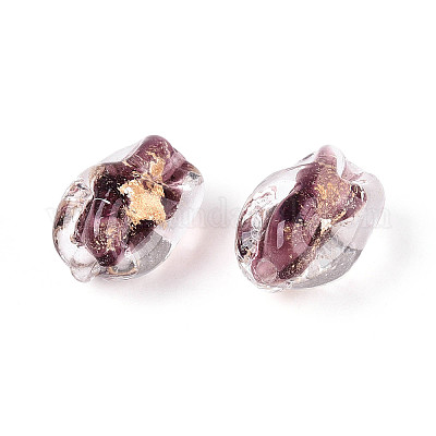 Ручной работы золотые и серебряные шарики фольги стекла FOIL-N030-02B-1