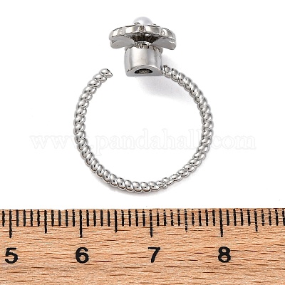 Dasiy вращающиеся открытые манжетные кольца для женщин RJEW-C118-05P-1