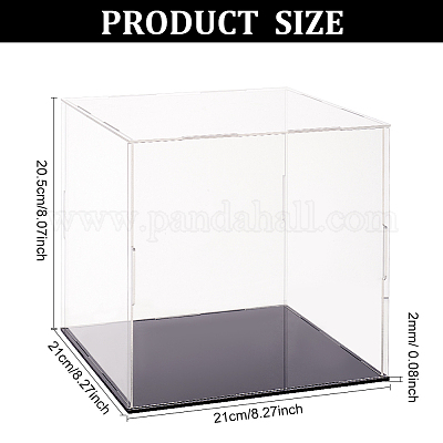 Vitrine acrylique auto-assemblée vitrine transparente anti