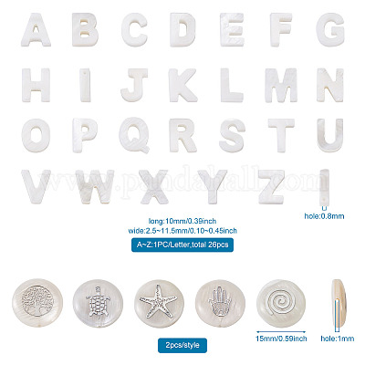 Бусины из натуральных пресноводных ракушек SHEL-TA0001-01-1