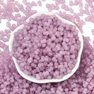 Стеклянные бусины прозрачных цветов SEED-R001-01T-1