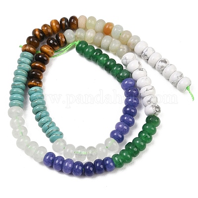 Нити из натуральных цветочных бусин: амазонита&nbsp;G-Z135-C06-1
