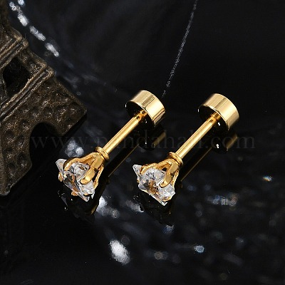 Звездные стеклянные беруши поддельные EJEW-H105-23G-B-1