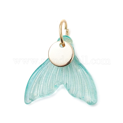 8шт 8 цвета стеклянные подвески PALLOY-JF03569-1