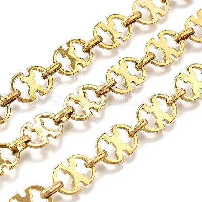 Ионное покрытие (ip) овальные звенья цепи из нержавеющей стали 304 CHS-S012-24G-1