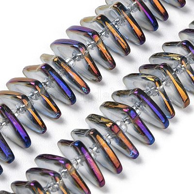 Chapelets de perles en verre électroplaqué&nbsp;GLAA-K061-04A-FR05-1