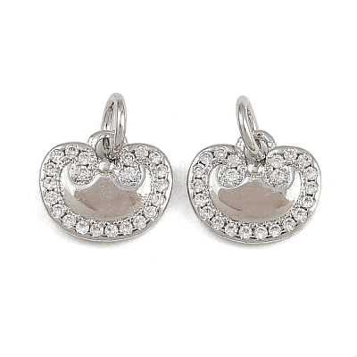 Латунные микро проложить кубического циркония подвески KK-A269-60P-1