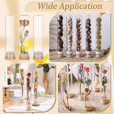 10 шт. стеклянные трубки для хранения бусин AJEW-BC0006-90A-1