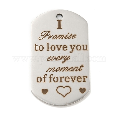 Не тускнеющие подвески ко дню святого валентина из нержавеющей стали 201 STAS-L079-02P-01-1