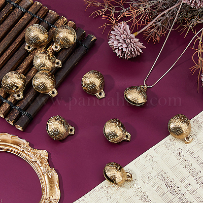 Латунные подвески-колокольчики KKB-FH0001-01C-1