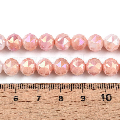 Антикоррозийные гальванические стеклянные бусины X-GLAA-N010-8mm-08-1