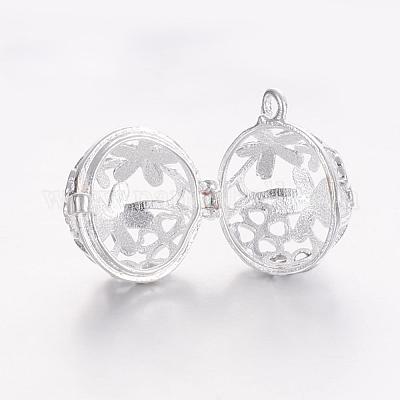 Латунные подвески с ажурной резьбой KK-K173-01S-1